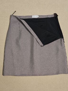 Scanlan Theodore Black and White Mini Skirt
